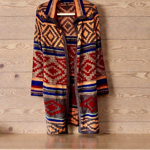 Cable & Gauge Sweaters - NWOT Cable & Gauge Multicolor Knit Cardigan Eclectic